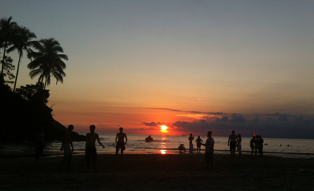 Pôr do sol na Barra do Sahy