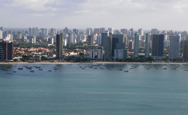 Avenida Beira Mar reúne boa parte dos hotéis de Fortaleza